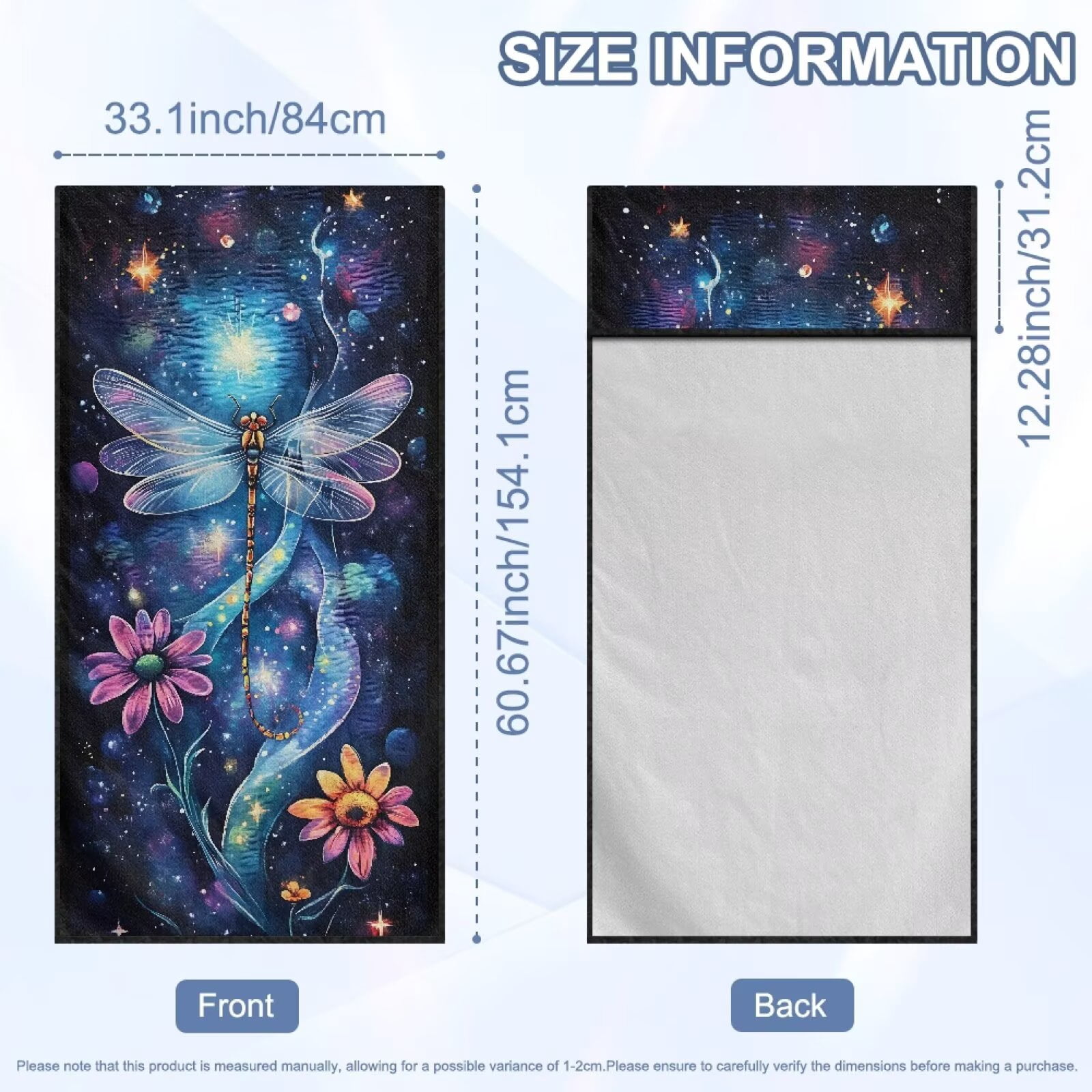 Binienty Art Mandala Car Seat Towel Cover After Beach Running Athletic Towel Soft Plush Fabric Post Workout Car Seat Cover Machine Washable