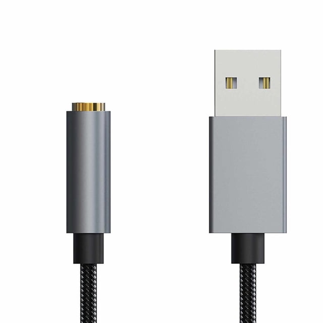 Cable Adaptador De Audio Digital Usb A 3,5 Mm Tarjeta De Sonido Hifi De Computadora Adaptador De Audio Adaptador De Auriculares Digital Usb Amplificador Para Equipo Conector seitruly EL008743-00