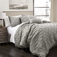 thumbnail image 5 of Lush Decor Ravello Pintuck 5-Piece Pintuck Comforter Sets, King, 5 of 10
