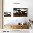 thumbnail image 4 of Elephant Stock Free Running Horses Wall Art - Horizontal Canvas Wall Art - Living Room Wall Decor - Animal Canvas - Blue And Beige Decor - 12" x 8", 4 of 8