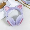 thumbnail image 4 of for Women Soft Furry Cat Ears Winter Accessories Animal Earmuffs Foldable Ear Muffs Ear Warmers Outdoor Ear Covers Headband WHITE, 4 of 8