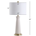 thumbnail image 6 of JONATHAN Y Hartley 29" Ceramic Column LED Table Lamp, Cream, JYL3046A, 6 of 6
