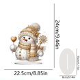 thumbnail image 2 of 5D DIY Art Decoraciones Mesa Kit Adornos Escritorio Acrílico Forma Especial Tema Navidad Invierno para La Oficina en Casa, 2 of 9