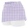 thumbnail image 5 of Girls' Skort Sports Tennis Skirt Solid Color Loose High Waist A-line Skirt for Girls 2-12Y, 5 of 5