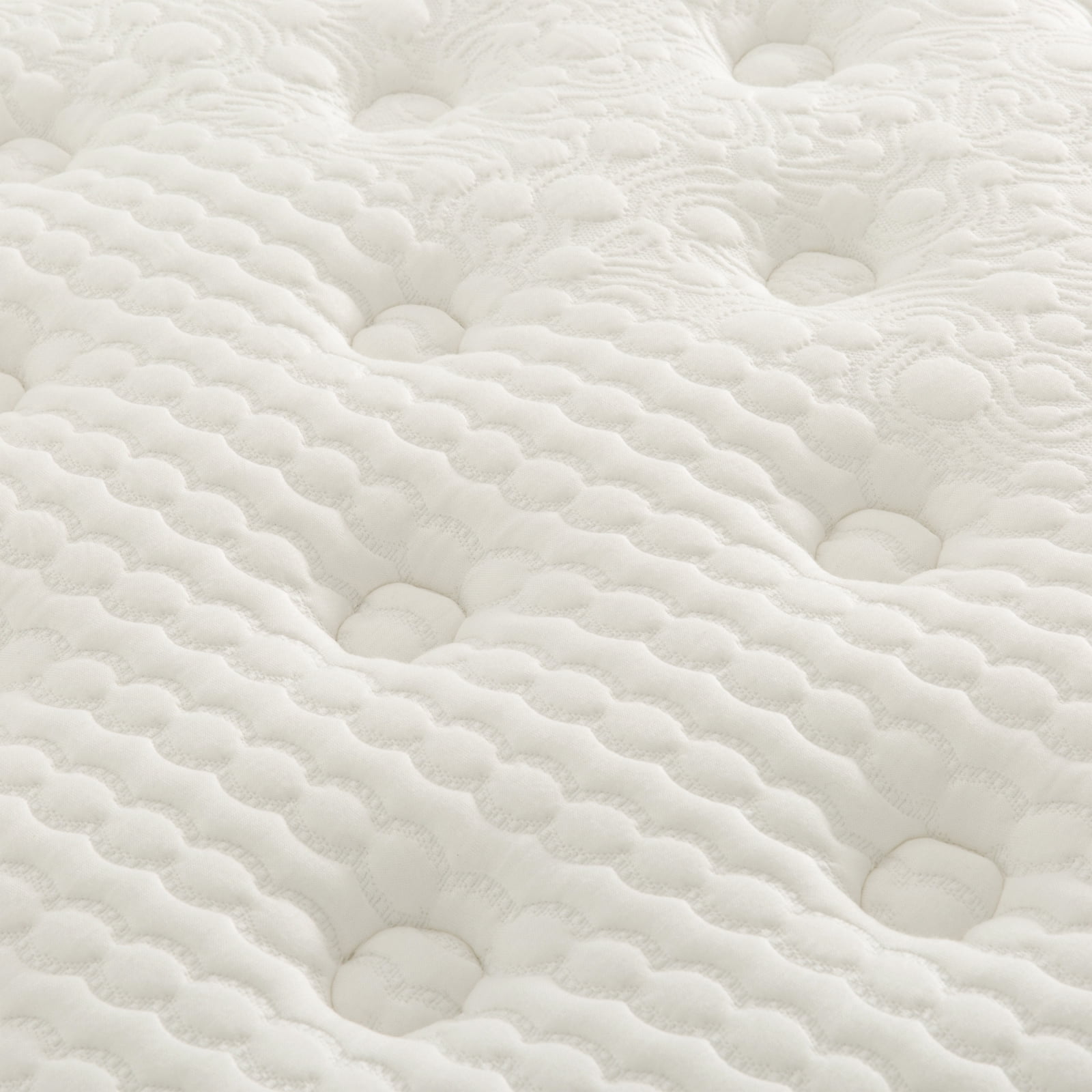 Miekor Furniture Premium 16 in. Full Size Pocket Coil Hybrid Mattress, Ultra Plush Gel Memory Foam Mattress for Comfort Sleep, White/Gray 41688