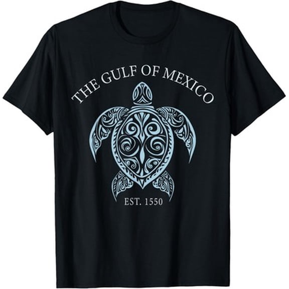 Velto Gulf Of Mexico Turtle Est 1550 Not Us America T-shirt All Size S-5XL