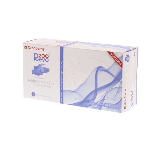 Cranberry 3206 R200 Nitrile Examination Gloves Powder Free Small 200/Bx