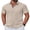 Khaki, variant on COOFANDY Men' Button Down Shirts Short Sleeve Shirts for Men Linen Textured Cotton Shirt