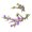 A, variant on 2Pcs Flower Embroidered Patches Sew on Embroidery Applique Flower Fabric Collar Patches for Clothing Jeans Jackets Skirt