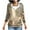 Brown, variant on MELDVDIB Womens Zip-up Hoodies Fall Winter Long Sleeve Hooded Sweatshirts Fashion Casual Printed Jacket with Pocket Khaki L