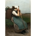thumbnail image 3 of Hugo Salmson 11x14 Black Modern Framed Museum Art Print Titled - Peasant Girl, 3 of 5