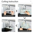thumbnail image 5 of Yayeee Faucet Mat for Kitchen Sink 14.7" Diatomite Long Splash Guard Pad, Small Pastel Pattern, 5 of 7