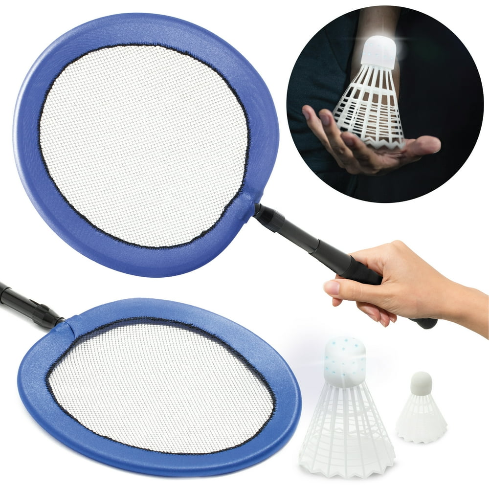 THE BLACK SERIES Badminton LED Rackets Set Including 2 Rackets/2