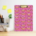 thumbnail image 2 of FORMRS Acrylic Clipboard with Low Profile Clip Standard A4 Letter Size, 12.5" x 9", Pink Doughnuts, 2 of 8