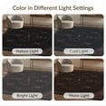 thumbnail image 7 of ODIKA 2'x3' Washable Throw Rug Black Gold Rose Celestial Design Intricate Lunar Motif with Ornate Borders for Hallway, Study Room, Non-Slip Low Profile, Flatwoven, 7 of 7