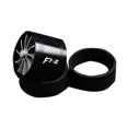 thumbnail image 1 of Turbocompresor de admisión de aire de un solo ventilador, ahorrador de combustible y gas, con 2 anillos, color negro para coche, 1 of 1
