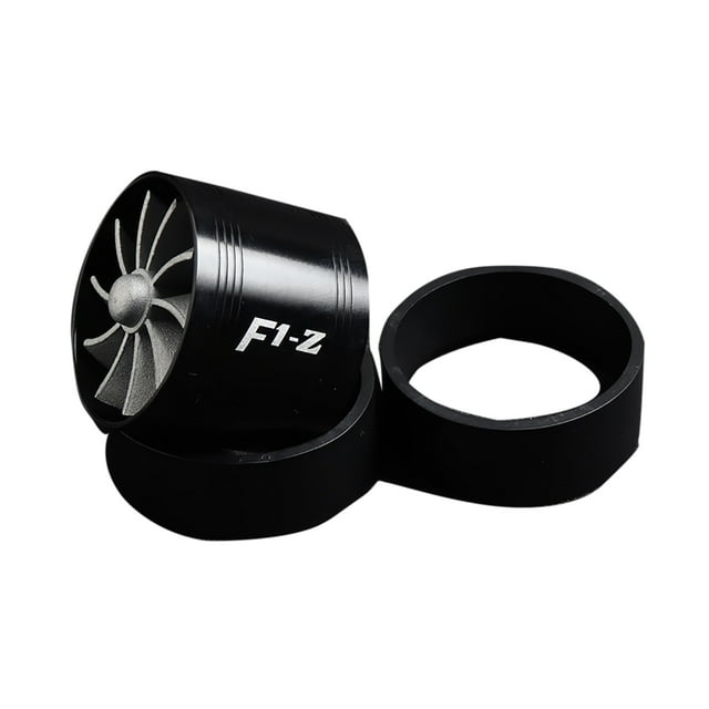 Turbocompresor de admisión de aire de un solo ventilador, ahorrador de combustible y gas, con 2 anillos, color negro para coche