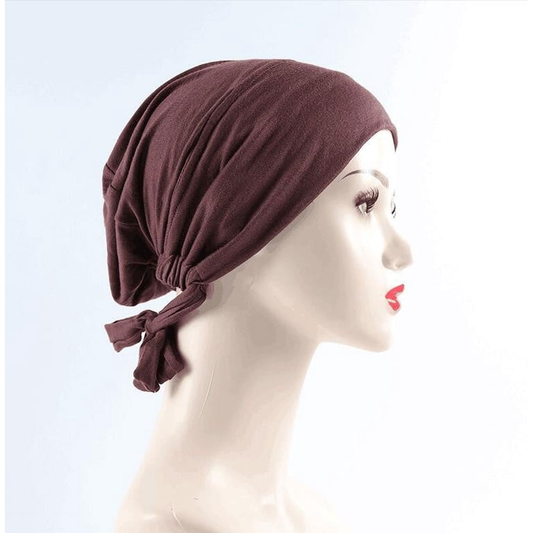 FRAKYEN Muslim Hijab Undercap - Chiffon Bonnet Head Cap For Women, Stretchy & Breathable