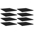 thumbnail image 1 of vidaXL Bookshelf Boards 8 pcs Black 40x50x1.5 cm Engineered Wood, 1 of 4