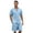 Grey Blue, variant on VULCANODON Mens Pajamas Set, Lightweight Button-Down Short Sleeve Sleepwear 2-Piece for Men (Navy, S)