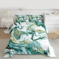 thumbnail image 2 of Castle Fairy Marble Watercolor 3 Pieces Queen Comforter Set for Teens Women Men,Abstract Marbling Ultra Soft Bedding Sets,Stone Pattern Bedding Comforter Set,Lightweight Room Decor, 2 of 8