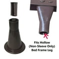 thumbnail image 2 of JSP Manufacturing Black Plastic 3-5/8" Bed Frame Feet Glide Legs - 4 Pack, 2 of 7