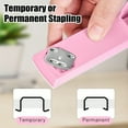 thumbnail image 5 of Stapler 25 Sheet Capacity with 1000 Staples and Staple Remover - Staplers for Desk Non-Slip Office Stapler with Staples for Office Pink, 5 of 9