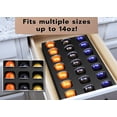 thumbnail image 2 of Polar Whale 2 Coffee Espresso Capsule Drawer Organizer Tray Inserts Compatible with Nespresso Vertuo VertuoLine Kitchen Home Office Waterproof Washable Black Foam 21 Compartment 10.9 x 14.9 inches, 2 of 8