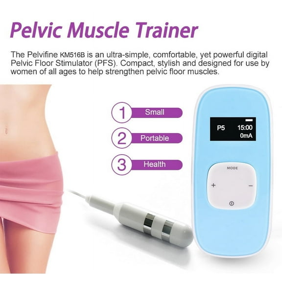 KM516B Digital Pelvic Floor Stimulator, EMS Technology, Strengthen Pelvic Muscles, Improve Bladder Control, Enhance Vaginal Tone, Compact and Comfortable Design for Women's Pelvic Health