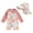 Pink, variant on Bagilaanoe Toddler Baby Girl One-Piece Swimsuit Flower Print Long Sleeve Zipper Rashguard Swimwear + Swimming Cap 3M 6M 12M 2T 3T Kids Jumpsuit Bathing Suit
