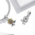 thumbnail image 2 of Sunflower Charms Sterling Silver Charms Fit Pandora Charms Bracelet You Are My Sunshine Charms Pendant Necklaces Jewelry Gifts For Women Mom Wife, 2 of 5