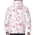 thumbnail image 7 of Uemuo Retro Floral Pattern Men's Hoodie - Casual Pullover Hoodie with Kangaroo Pocket, Stylish Hooded Sweatshirt for Everyday Wear-4X-Large, 7 of 7