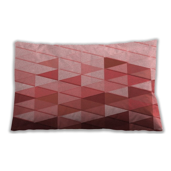 Ahgly Company Outdoor Rectangular Contemporary Lumbar Throw Pillow, 13 inch by 19 inch