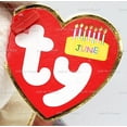 thumbnail image 3 of Ty Beanie Baby: June the Bear | Stuffed Animal | MWMT, 3 of 7