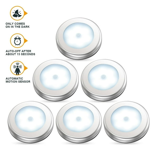 Meiiso Sale Clearance 2024! Night Light, Closet Light Motion Sensor Light Indoor Battery Powered Led Closet Light Sticks Anywhere Motion Night Light Stair Light Hallway Wall Light White 6 Pack
