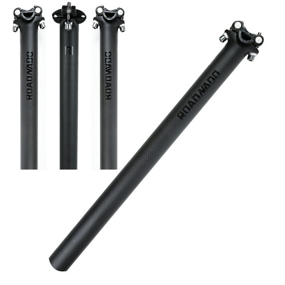 ROADNADO Carbon Bike Seatpost 27.2/31.6mm*350, MTB Carbon Fiber Bicycle Seatpost Adjustable Bicycle Seat Tube for MTB Road Bike