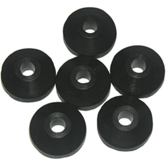 Faucet Washer, 3/8L, Beveled, 6 Pack