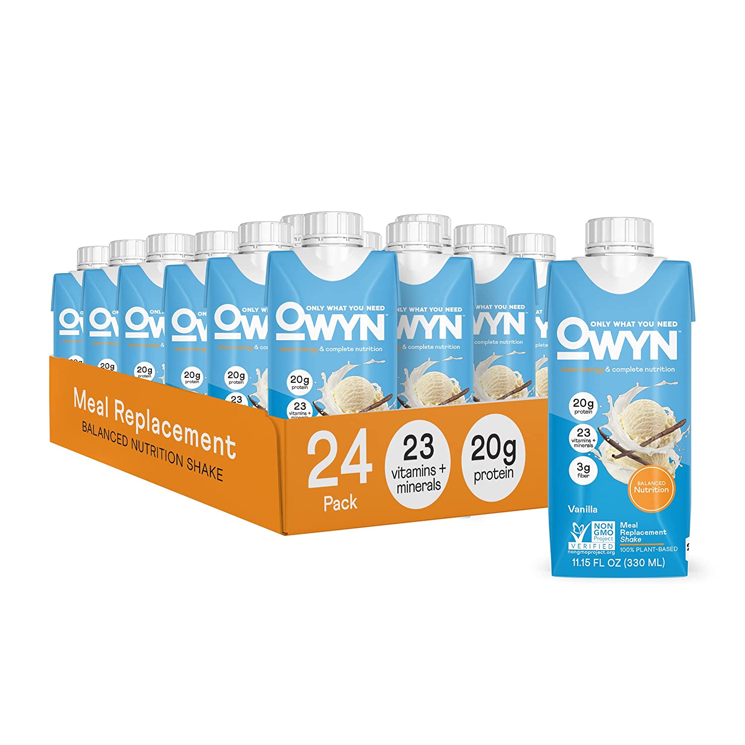 OWYN Vegan Protein Shake, Meal Replacement Shakes for Weight loss, 20g