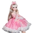 thumbnail image 2 of Muñeca articulada de 24 pulgadas, muñeca de princesa con vestido y accesorios, muñeca de moda, muñecas BJD para el mejor regalo, colección de juegos d princesa Sunnimix  rótula muñeca, 2 of 8