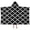 Black And White, variant on Orange and White Diamond Pattern Hooded Bath Towel,60"x35" for Ages 3 To 12 Kids, Quick Dry Lightweight Soft Microfiber Hood Beach Towel Cover Up for Kids