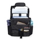 thumbnail image 3 of Organizador de asiento delantero de coche con funda y funda para portátil, organizador de asiento de coche con correas ajustables en la espalda, color negro, 3 of 7