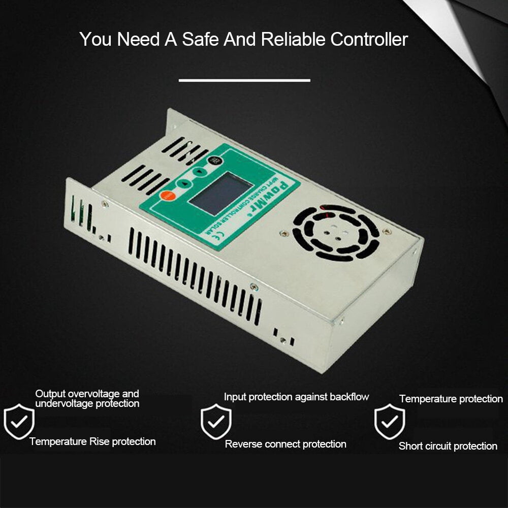 MPPT-60A Safe And Reliable Solar Charge And Discharge Controller 12/24/36/48V Auto-Max DC150V Input Solar Controller With Fan