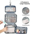 thumbnail image 4 of Spencer Toiletry Bag Travel Bag with Hanging Hook for Women Men, Water-resistant Makeup Cosmetic Bag Travel Organizer for Accessories, Shampoo, Toiletries, 4 of 10