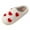 1-RD1, variant on Daznico Couples Plush Dog Pattern Slippers Non- Cozy Home Indoor Outdoor Warm Comfortable -On House Shoes,Size:6