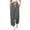 Grey, variant on Sngxgn Womens Lounge Pants Slacks Drawstring Casual Wide Leg Pants for Women Trousers(White,S)