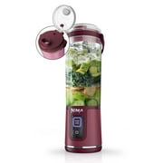 Ninja Blast Portable Personal 18 Oz Blender w/ Leak Proof & Easy Sip Lid, Rechargeable Base, BC151CR Cranberry Red