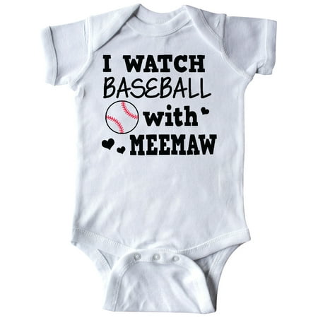 

Inktastic I Watch Baseball with My Meemaw Gift Baby Boy or Baby Girl Bodysuit