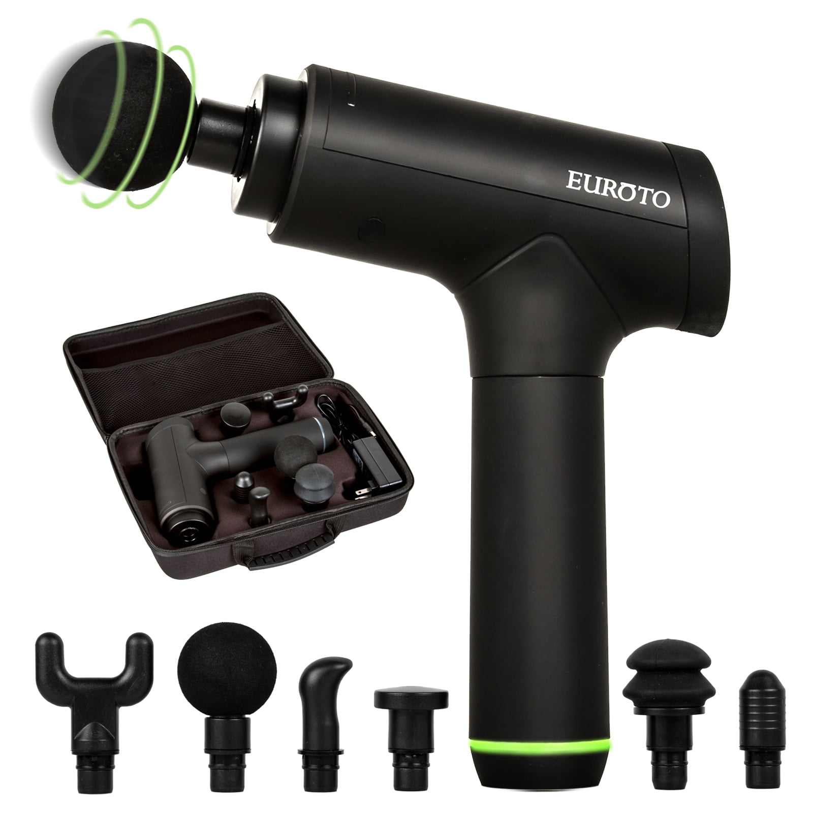 Euroto Deep Tissue Percussion Muscle Massager Gun for Athletes Super Quiet for Full Body