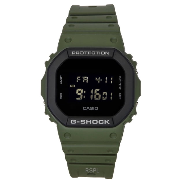 Casio Reloj G-Shock Digital con Correa de Resina Biológica, Movimiento de Cuarzo, DW-5610UU-3, Resistente Al Agua hasta 200 M.