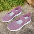 thumbnail image 4 of Wensltd Women Solid Color Mary Jane Shoes Elastic Strap Comfy Casual Walking Shoes Lightweight for Daily Wear, 4 of 9